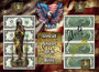 Uncut Sheet of 4 $2 Bills Liberty Colorized USA 250 - Sacagawea