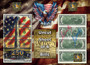 Uncut Sheet of 4 $2 Bills Liberty Colorized America 250 - Washington Monument