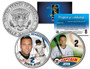 Derek Jeter Final Season Captain Colorized JFK Half Dollar 2 Coin Set