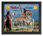 Native American Symbols Set 2B Colorized Sacagawea Dollar Coin & $2 Bill Currency Set in 8" x 10" Frame
