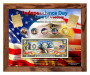 Independence Day July 4 Spirit Of Freedom Colorized Coin & Currency Set #1 in 8" x 10" Frame