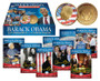 Barack Obama 2009 24K Gold Plated Colorized Tribute Coin plus 44-Card Set