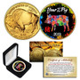 2019 Lunar Year Of The Pig 24K Gold Clad American Buffalo Tribute Coin PolyChrome in Case