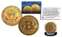 Bitcoin Crypto 24K Gold Plated Colorized JFK Half Dollar