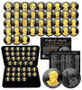 Black Ruthenium & 24K Gold Clad Presidential Dollar Set 2007-2016 in Case
