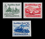 1939 International Automobile & Motorcycle Exhibition Nurburgring Rennen Overprint #695-697
