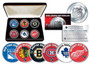 NHL Original Six Canadian Medallion Set with Case