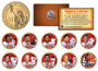 2007 Boston Red Sox Champions 10 Coin Set Presidential Dollars