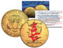Individual Chinese Symbols JFK Half Dollars