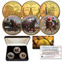 Justify 2018 Triple Crown Winner 24K Gold Plated 3 Coin State Quarters Set Case