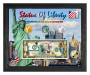 Statue Of Liberty Set 2 Colorized Coin & Currency Set in 8" x 10" Frame