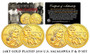 2018 Jim Thorpe 24K Gold Plated Set of 2 Sacagawea Dollars - P&D Mints