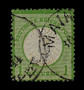 1872 #23 Large Shield 1 Kreuzer Cancelled Dark Green