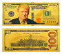 Set of 2 President Trump 24K Gold Foil $100 Novelty Bills