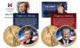 Trump/Hillary for President 2 Coin Set Colorized 2016 Presidential Dollars