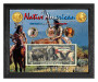 Native American Symbols Set 2C Colorized $50 Buffalo Tribute Coin & $2 Bill Currency Set in 8" x 10" Frame