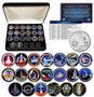Space Shuttle Missions Major Events NASA Colorized State Quarter 20 Coin Set in Case