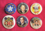 Reagan Era 6 Pinback Set from 1984