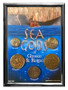 Sea Gods of Greece & Rome 5 Coin Set of Historical Replicas in 5" x 7" Frame