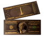 President Trump Washington Monument $1 Million Plated Novelty Bill - Black Titanium