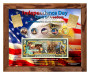 Independence Day July 4 Spirit Of Freedom Drummers Statue Of Liberty Colorized Coin & Currency Set #3 in 8" x 10" Frame