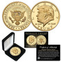 Donald Trump 45th President Liberty Proof Golden Tribute 1 Oz. Coin With Case