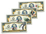 World War II Vintage Colorized Military $2 Bill Collection