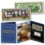 American Civil War Famous Confederate Generals Commemorative Colorized $2 Bill in 8" x 10" Collector's Display