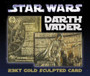 Star Wars Darth Vader 23K Gold Sculpted Card