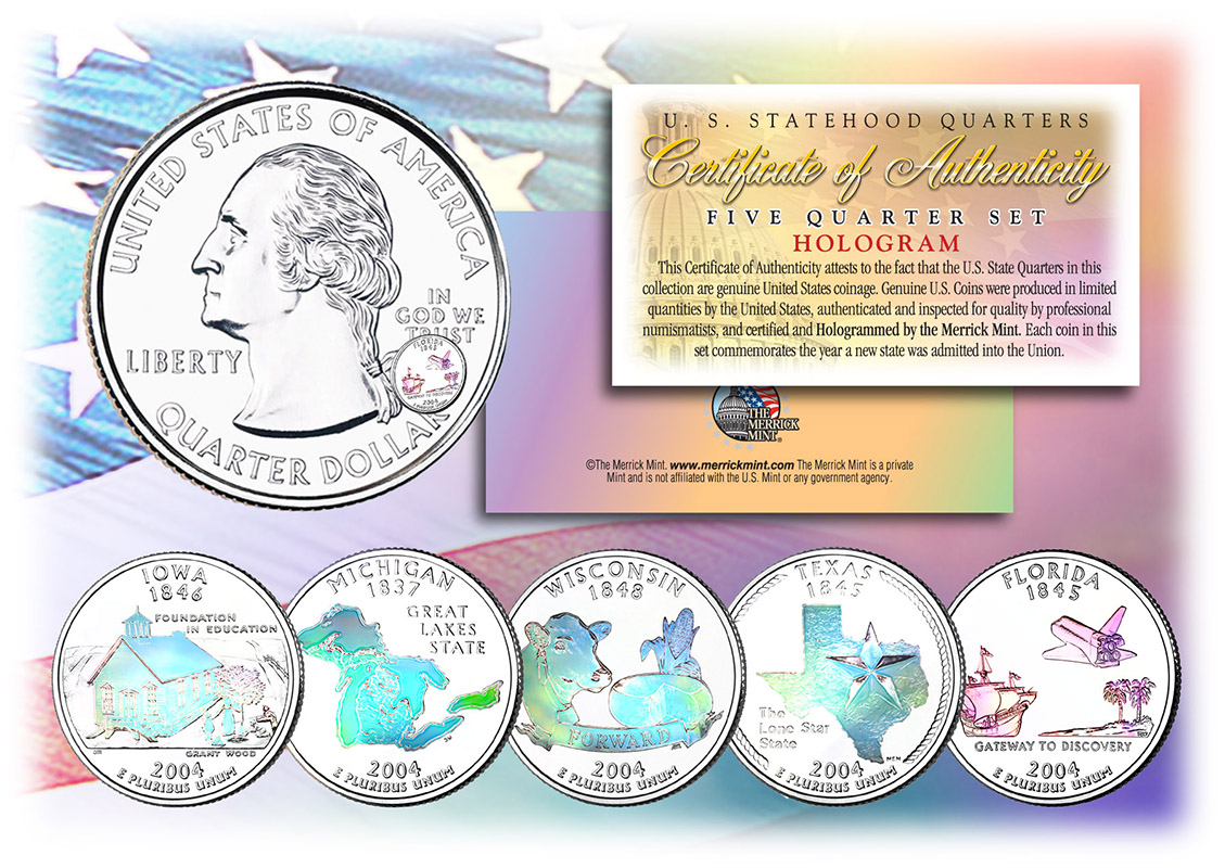 Hologram State Quarter Series by the Year