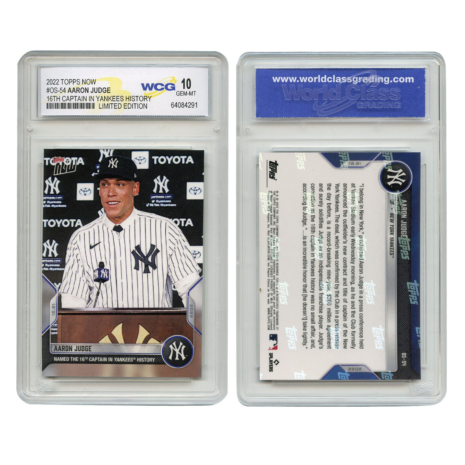 2023 Topps Baseball New York Yankees Team Set (12 Cards) Aaron Judge