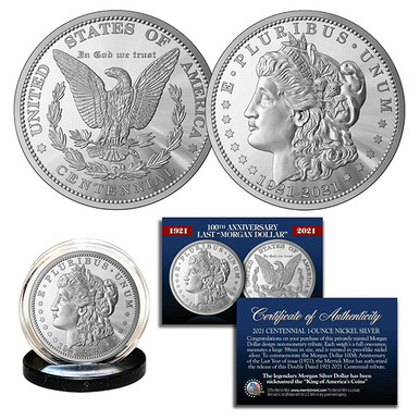 100th Anniversary of the final Morgan Silver Dollar 1921-2021