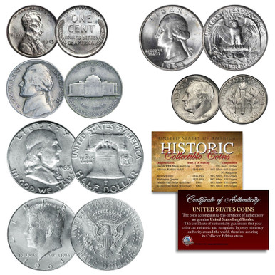 【WAR TIME COIN COLLECTION】アメリカ アンティーク WarTimeSilver6CoinSet__91945.