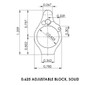Superlative Arms .625 Adjustable Gas Block - Solid - Melonited