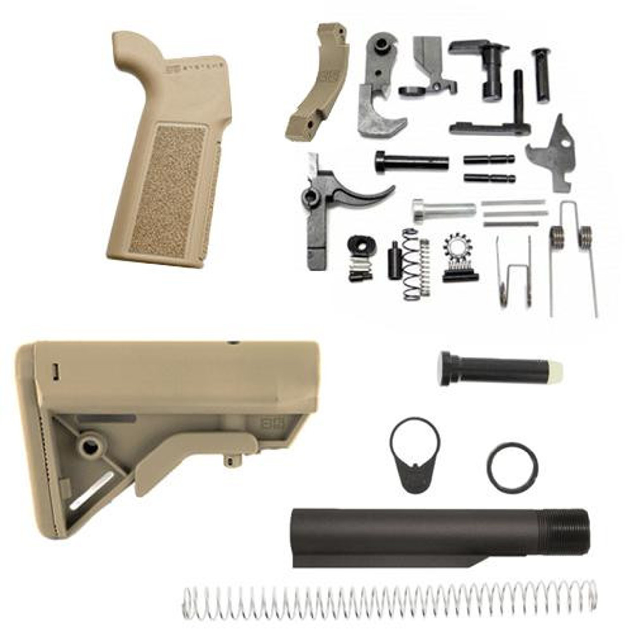 B5 Systems Bravo AR-15 Lower Build Kit - FDE | From BRD