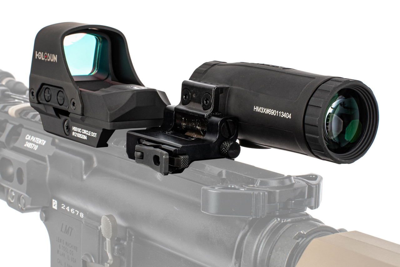 HOLOSUN HS510C RED ドットサイト　hm3xマグニファイアセット Holosun HS510C Red Dot & HM3X Magnifier Combo | From BRD