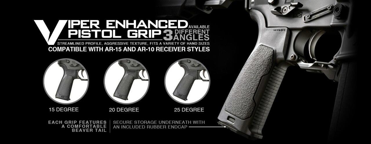 Strike Industries Enhanced Pistol Grip - 15 Degree