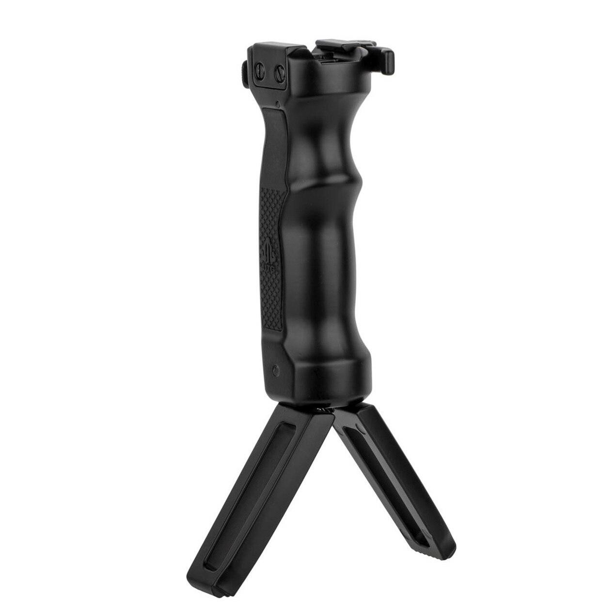 UTG Combat D Grip with Quick Release Deployable Bipod