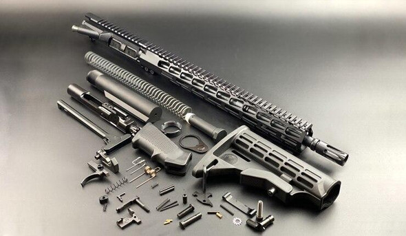 BLACK RIFLE DEPOT 16 5.56 Premium Rifle Build Kit W/15 M-LOK Handguard, AR 15 Build Kit, AR 15 Rifle Build Kit, AR 15 Upper, AR15 Complete Upper, AR 15 Rifle Kit