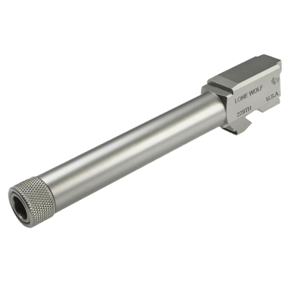 Lone Wolf Arms Glock 22/31 9mm Threaded Conversion Barrel, 1/2x28, Raw Stainless