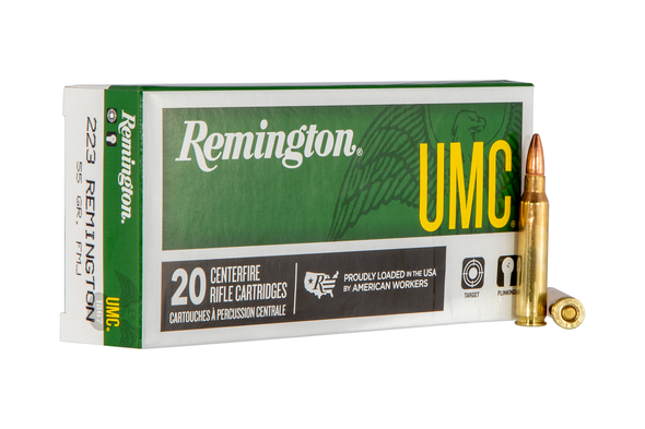 Remington Ammunition L223R3 UMC .223 Rem 55gr FMJ Rifle Ammo - 20 rounds