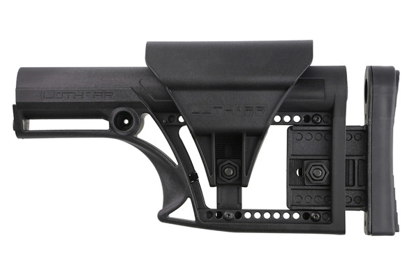 Luth-AR MBA-1 Fixed Stock for AR-15 & AR-10 Rifle Length A2/A1 Buffer Tube - Black