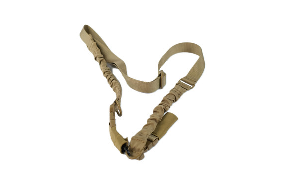 2 to 1 Point Double Bungee Rifle Sling - Tan