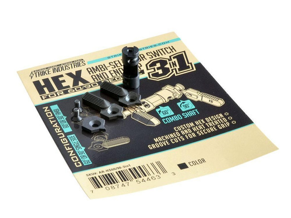 STRIKE INDUSTRIES Strike Industries HEX-60/90 Degree 3-in-1 Safety Selector Switch and Endcap STRIKE INDUSTRIES Strike Industries HEX-60/90 Degree 3-in-1 Safety Selector Switch and Endcap