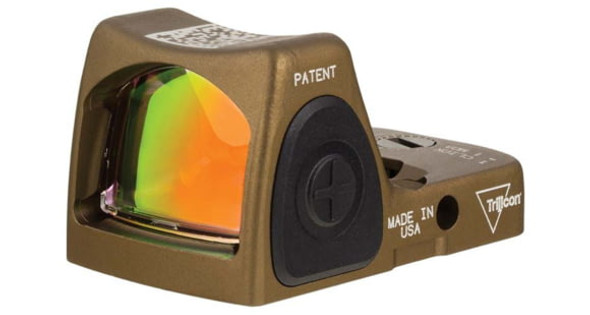 Trijicon 700780 RMR Type 2 Coyote Brown Anodized 1x 3.25 MOA Illuminated Red LED Dot Reticle