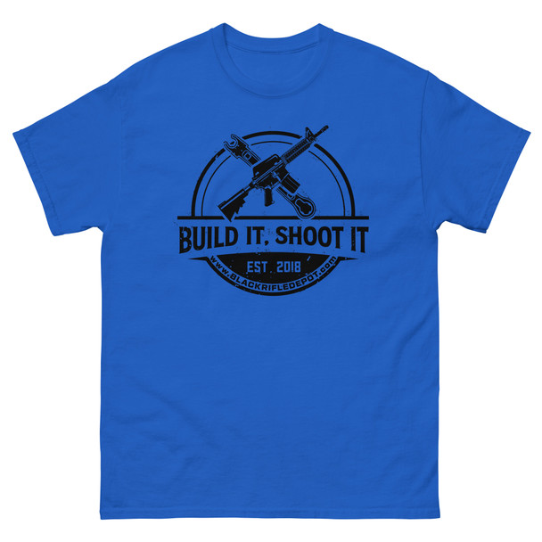 Build It, Shoot It Short Sleeve T-Shirt - Black Logo Build It, Shoot It Short Sleeve T-Shirt - Black Logo