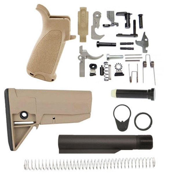 BCMGUNFIGHTER MOD 0 AR-15 Lower Build Kit - FDE