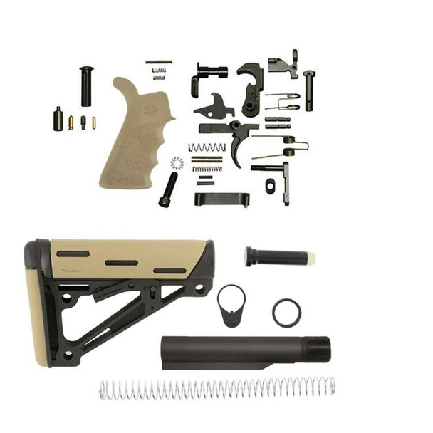 Hogue Overmold AR-15 Lower Build Kit - FDE