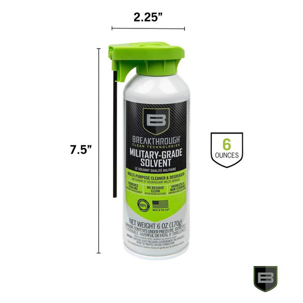 Breakthrough Clean Technologies Aerosol Military Grade Solvent, 6oz Breakthrough Clean Technologies Aerosol Military Grade Solvent, 6oz