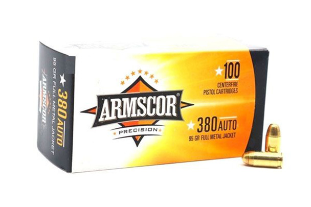 Armscor 50315 Pistol Value Pack 380 ACP 95 gr Full Metal Jacket (FMJ) Handgun Ammo - 1200 Rounds